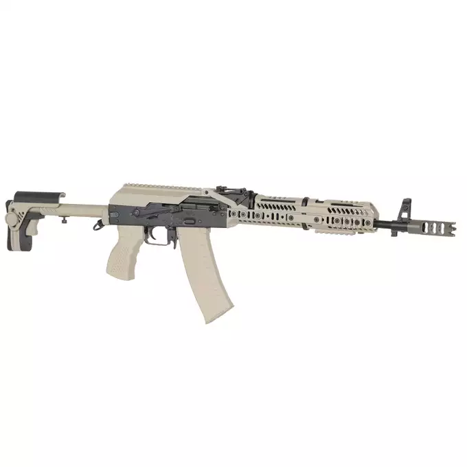 CM.113A AK74 Tactical Rifle Eshooter, GEN-2 - TAN [CYMA Platinum]