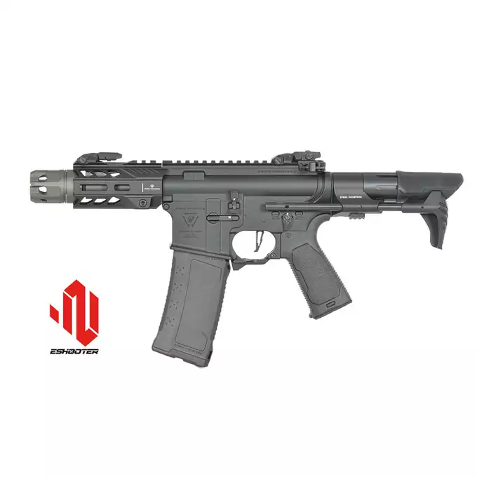 [Zestaw] Replika Karabinka Strike industries 4" Raiders PDW - Black [EMG] + Ładowarka V3+ do akumulatorów LiPo/LiFe [IPower] + Akumulator Li-Po 1100mAh 11,1V 20C - Deans [IPower]
