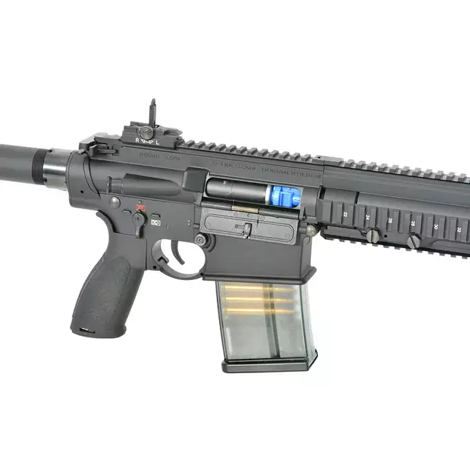[Zestaw] Replika Airsoftowa EC-204 Edycja Advanced (ulepszony gearbox, programowalny ETU) - Black [E&amp;C] + Akumulator Li-Po 1200mAh 11,1V 20C - Deans [IPower] + Kompaktowa ładowarka LIPO B3Pro