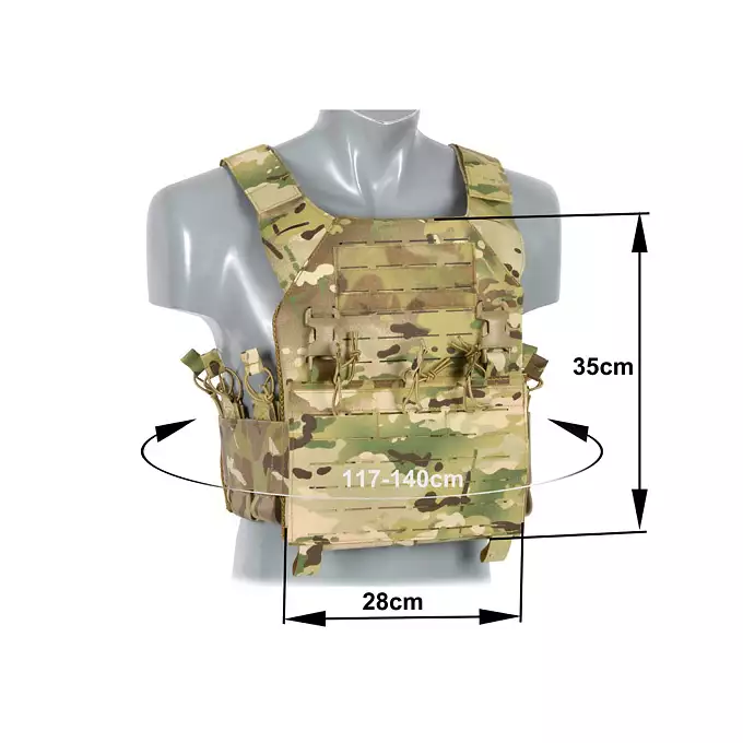 [Zestaw] Kamizelka Recon Plate Carrier Laser-Cut Buckle Up z ładownicą na magazynki AR/AK - Multicamo [8Fields] + Duża ładownica Laser-Cut ogólnego przeznaczenia - Multicamo [8FIELDS] + Panel Buckle Up Laser-Cut na 6 magazynków AR15/AK - Multicamo [8Fields]