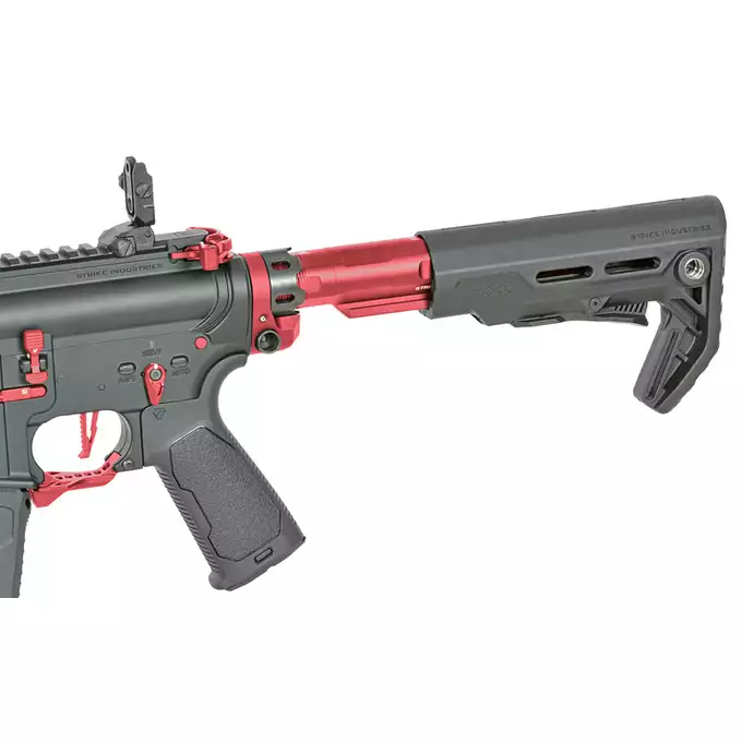 [Zestaw] Replika Karabinka Strike industries 15.5" Raiders Competition Rifle - Red [EMG] + Ładowarka V3+ do akumulatorów LiPo/LiFe [IPower] + Akumulator Li-Po 1100mAh 11,1V 20C - Deans [IPower]