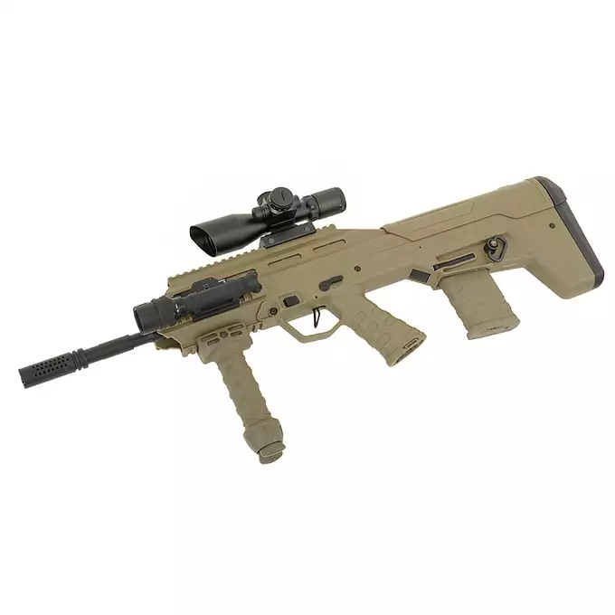[Zestaw] Urban Assault Rifle - Black [APS] + Akumulator Li-Po 1100mAh 7,4V 20C [IPower] + Ładowarka V3+ do akumulatorów LiPo/LiFe [IPower]