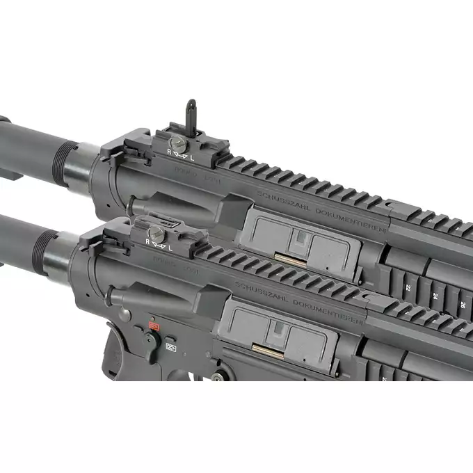 [Zestaw] Replika Airsoftowa EC-204 Edycja Advanced (ulepszony gearbox, programowalny ETU) - Black [E&amp;C] + Akumulator Li-Po 1200mAh 11,1V 20C - Deans [IPower] + Kompaktowa ładowarka LIPO B3Pro
