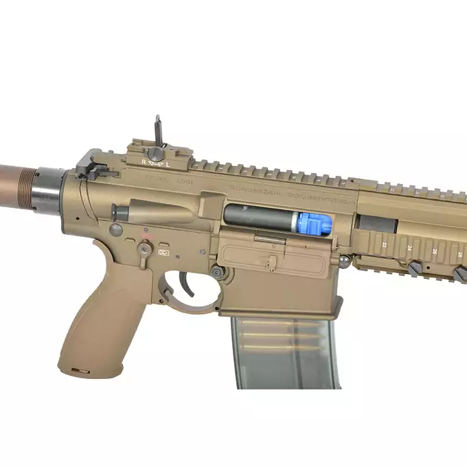 [Zestaw] Replika Airsoftowa EC-204 Edycja Advanced (ulepszony gearbox, programowalny ETU) - Dark Earth [E&amp;C] + Akumulator Li-Po 1200mAh 11,1V 20C - Deans [IPower] + Kompaktowa ładowarka LIPO B3Pro