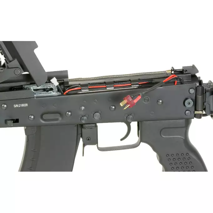 [Zestaw] CM.113 Replika Karabinka taktycznego AK74  Eshooter ETU, GEN-2 - Black [CYMA PLATINUM] + Kompaktowa ładowarka LIPO B3Pro + Akumulator Li-Po 1100mAh 11,1V 20C - Deans [IPower]
