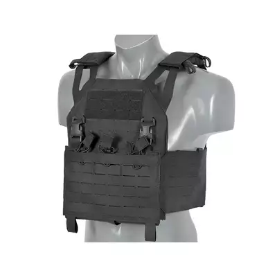 [Zestaw] Kamizelka Operator Plate Carrier Laser-Cut Buckle Up z ładownicą na magazynki AR15/AK - Czarna [8Fields] + Duża ładownica Laser-Cut ogólnego przeznaczenia - Black [8FIELDS] + Panel Buckle Up Laser-Cut na 6 magazynków AR15/AK - Czarny [8Fields]