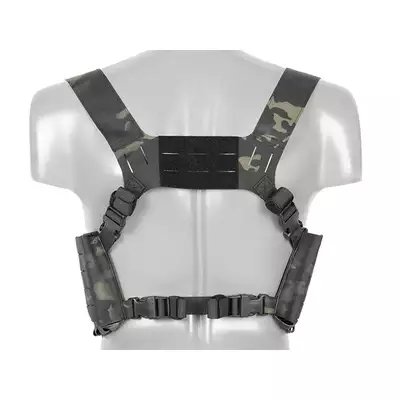 Chest Rig with Two Pouches for 6 AR / AK Magazines, Laser Cut - Multicamo Black [8FIELDS]