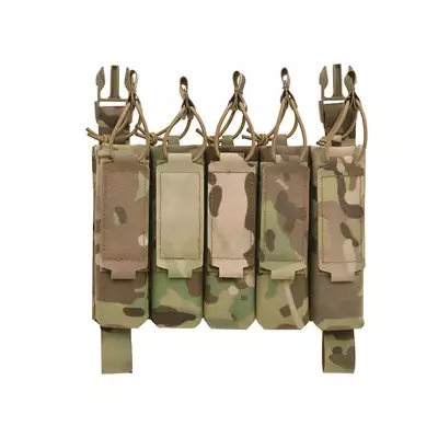 MP5 5-Magazine Pouch, Buckle-Up, Laser-Cut - Multicamo [8FIELDS]