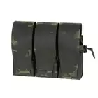 Triple Pouch for 6 AR15 Magazines, Laser Cut - Multicamo Black [8FIELDS]