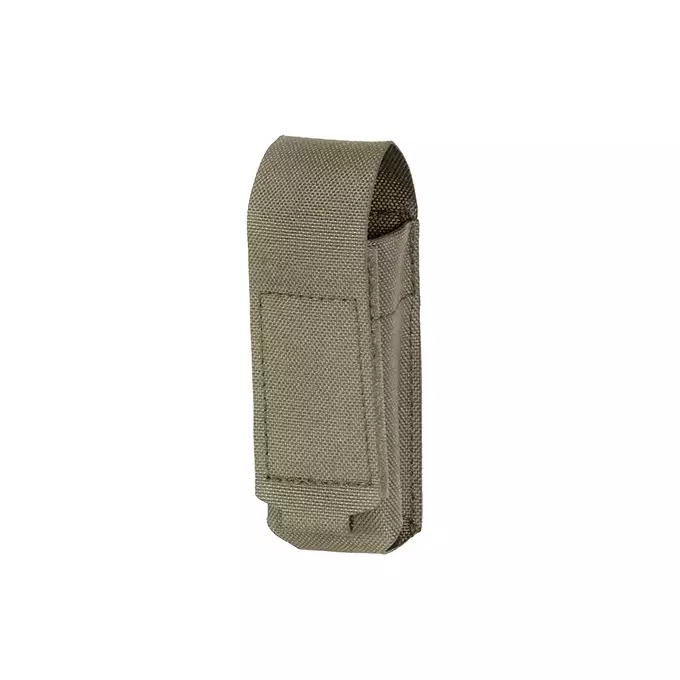 Single Laser-Cut Pistol Magazine Pouch with Flap - Ranger Green [8Fields]