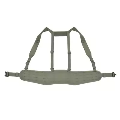 Patrol Tactical Belt with Suspenders MOLLE, Laser Cut - Ranger Green [8FIELDS]