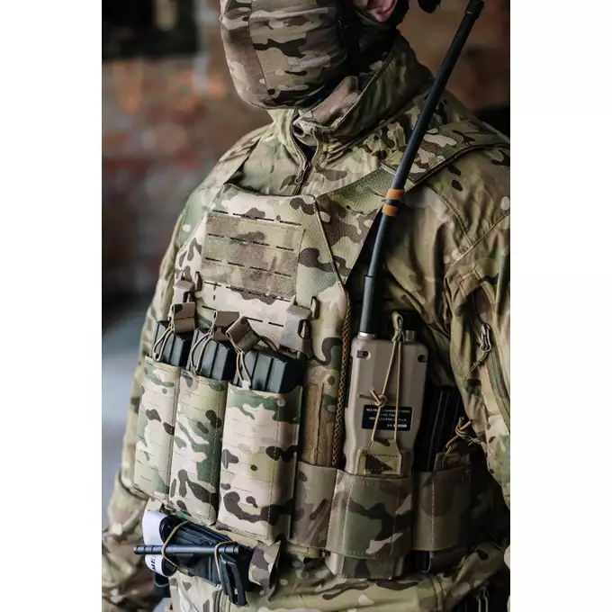 [Zestaw] Kamizelka Recon Plate Carrier Laser-Cut Buckle Up z ładownicą na magazynki AR15/AK - Multicamo [8Fields] + Duża ładownica Laser-Cut ogólnego przeznaczenia - Multicamo [8FIELDS] + Panel Buckle Up Laser-Cut na 6 magazynków AR15/AK - Multicamo [8Fields]