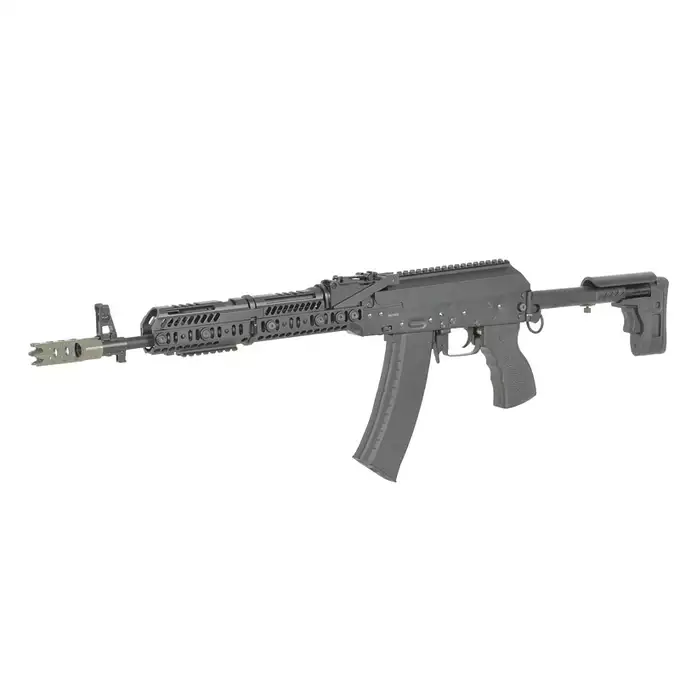 [Zestaw] CM.113A Replika Karabinka Taktycznego AK-74 Eshooter ETU, GEN-2 - Black [CYMA Platinum] + Akumulator Airsoftowy 25C 1400mAh 3S1P 11.1V Lipo T Plug + Kompaktowa ładowarka LIPO B3Pro