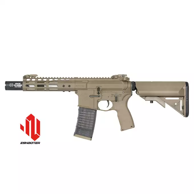[Zestaw] Replika karabinka Noveske 7.5" DIPLOMAT Eshooter ETU, Gen-2 - FDE [EMG] + Ładowarka V3+ do akumulatorów LiPo/LiFe [IPower] + Akumulator Li-Po 1100mAh 11,1V 20C - Deans [IPower]
