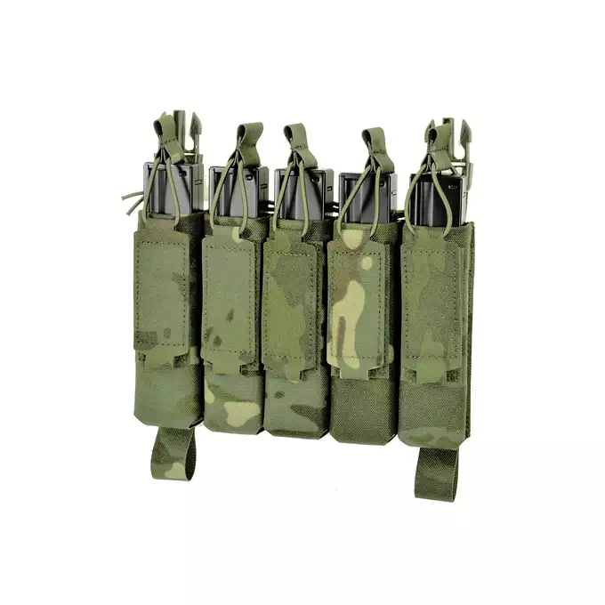 MP5 5-Magazine Pouch, Buckle-Up, Laser-Cut - Multicamo Tropic [8FIELDS]