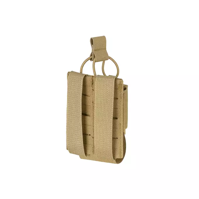 [Zestaw] Kamizelka Chest-rig Laser-Cut z ładownicami AR/AK - Coyote [8Fields] + Ładownica na radio Laser Cut - Coyote [8FIELDS] + Pojedyncza ładownica pistoletowa Laser-Cut z klapą - Coyote [8Fields]