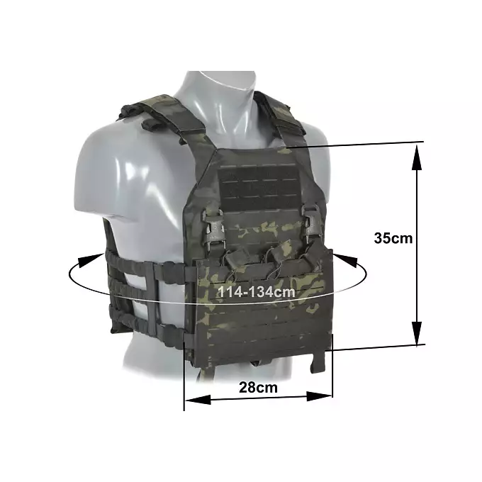 [Zestaw] Kamizelka Assault Plate Carrier Laser-Cut Buckle Up z ładownicą na magazynki AR/AK - MB [8Fields] + Duża ładownica Laser-Cut ogólnego przeznaczenia - MB [8FIELDS] + Panel Buckle Up Laser-Cut na 6 magazynków AR15/AK - MB [8Fields]