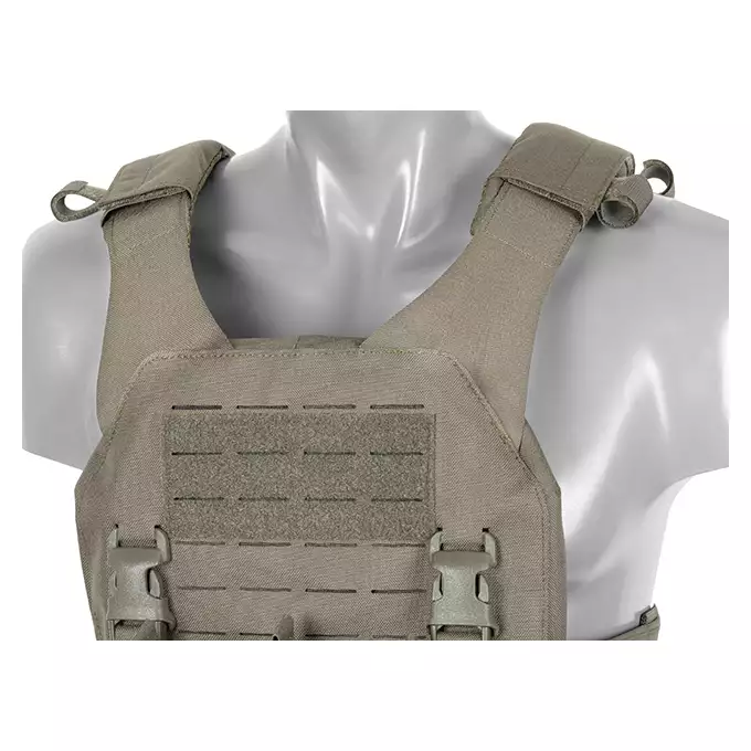 QRF Plate Carrier Laser-Cut Buckle Up with AR15/AK Magazine Pouch - Ranger Green [8FIELDS]