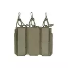 Triple Elastic Pistol Magazine Pouch Laser-Cut - Ranger Green [8Fields]