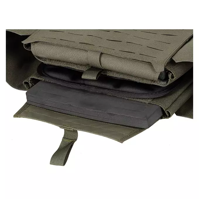 QRF Plate Carrier Laser-Cut Buckle Up with AR15/AK Magazine Pouch - Ranger Green [8FIELDS]