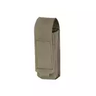 Single Laser-Cut Pistol Magazine Pouch with Flap - Ranger Green [8Fields]