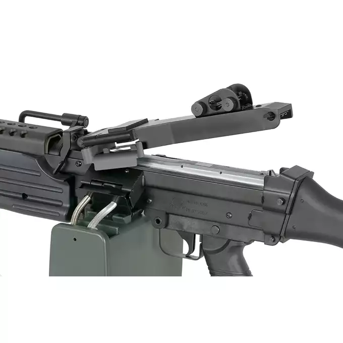 [Zestaw] Replika karabinu maszynowego FN M249 MKII SAW LMG [A&amp;K] + Akumulator airsoftowy 25C 1200mAh 3S1P 11.1V LiPo T Plug + Kompaktowa ładowarka LIPO B3Pro