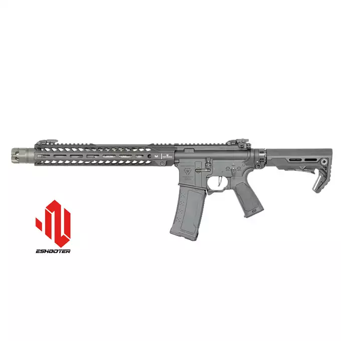[Zestaw] Replika Karabinka Strike industries 13.5" Raiders Carbine - Black [EMG] + Ładowarka V3+ do akumulatorów LiPo/LiFe [IPower] + Akumulator Li-Po 1100mAh 11,1V 20C - Deans [IPower]