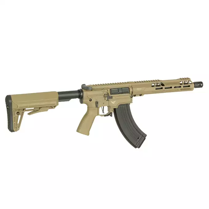 [Zestaw] M918G UTR Ek47 - TAN [DE Airsoft] + Akumulator Li-Po 1100mAh 11,1V 20C - Deans [IPower] + Ładowarka V3+ do akumulatorów LiPo/LiFe [IPower]