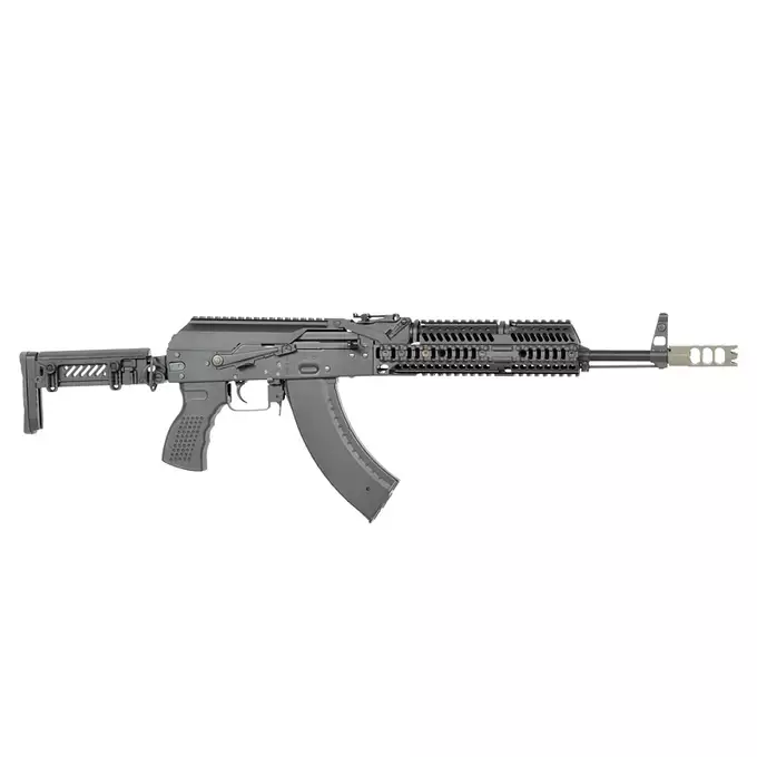 [Zestaw] CM.113 Replika Karabinka taktycznego AK74  Eshooter ETU, GEN-2 - Black [CYMA PLATINUM] + Kompaktowa ładowarka LIPO B3Pro + Akumulator Li-Po 1100mAh 11,1V 20C - Deans [IPower]