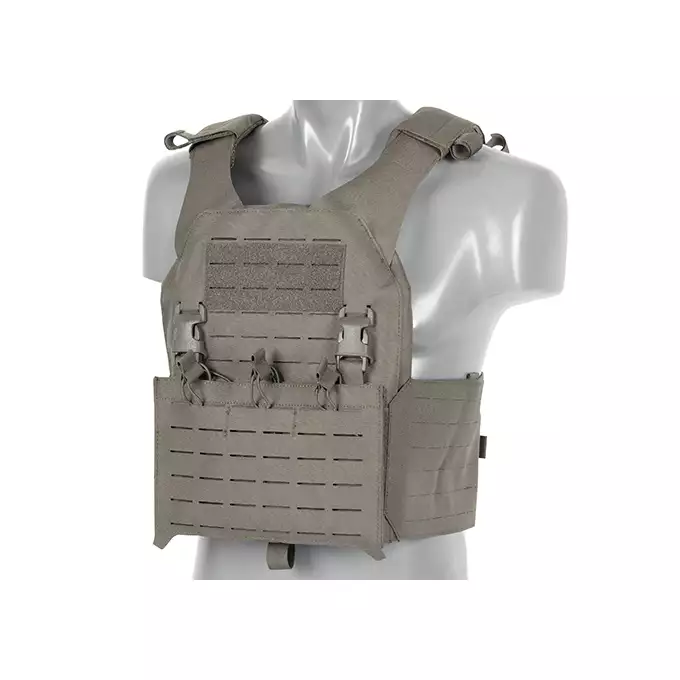 QRF Plate Carrier Laser-Cut Buckle Up with AR15/AK Magazine Pouch - Ranger Green [8FIELDS]