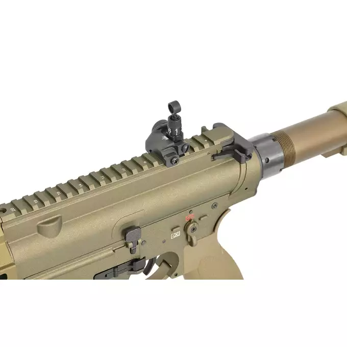 [Zestaw] Replika Airsoftowa EC-203 Edycja Advanced (ulepszony gearbox, programowalny ETU) - Dark Earth [E&amp;C] + Akumulator Li-Po 1200mAh 11,1V 20C - Deans [IPower] + Kompaktowa ładowarka LIPO B3Pro