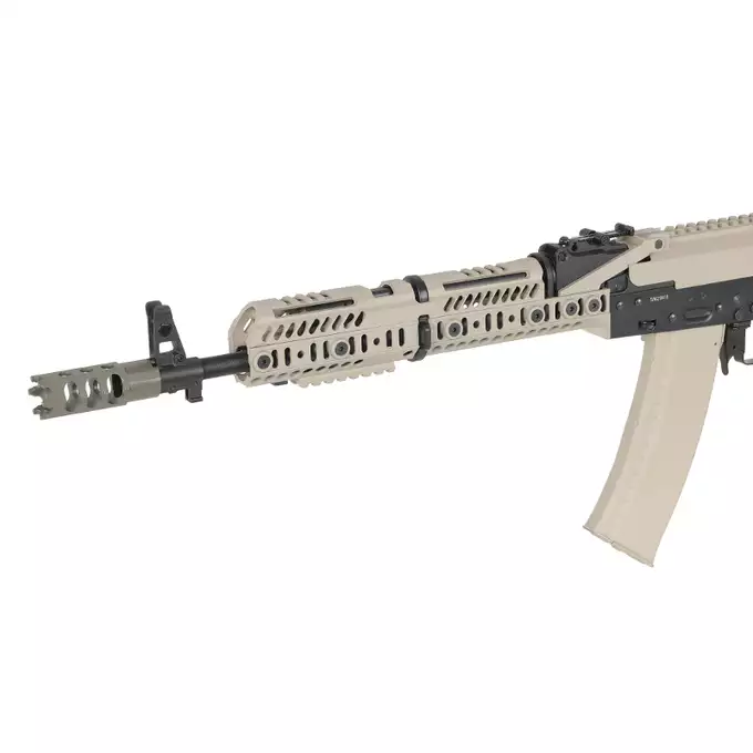 CM.113A AK74 Tactical Rifle Eshooter, GEN-2 - TAN [CYMA Platinum]