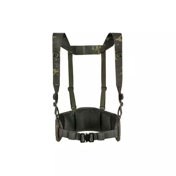 Patrol Tactical Belt with Suspenders MOLLE, Laser Cut - Multicamo Black [8FIELDS]