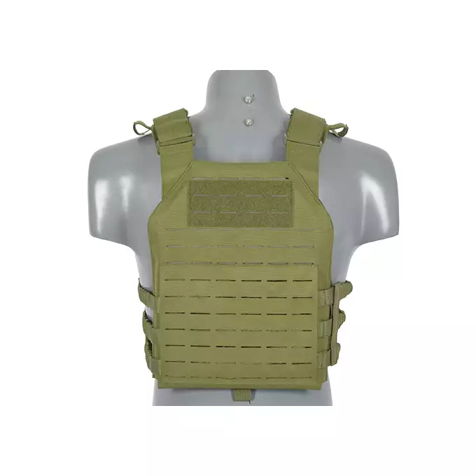 [Zestaw] Kamizelka Assault Plate Carrier Laser-Cut, Buckle-Up z ładownicą na magazynki AR15/AK - Olive [8Fields] + Duża ładownica Laser-Cut ogólnego przeznaczenia - Olive [8FIELDS] + Panel Buckle Up Laser-Cut na 6 magazynków AR15/AK - Olive [8Fields]
