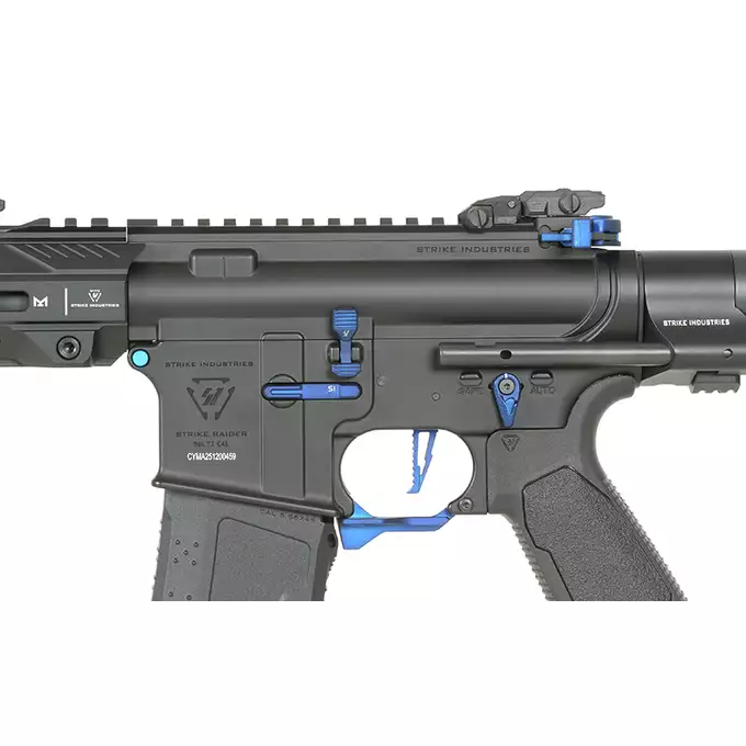 [Zestaw] Replika Karabinka Strike industries 4" Raiders Competition PDW, GEN-2 - Blue [EMG] + Ładowarka V3+ do akumulatorów LiPo/LiFe [IPower] + Akumulator Li-Po 1100mAh 11,1V 20C - Deans [IPower]