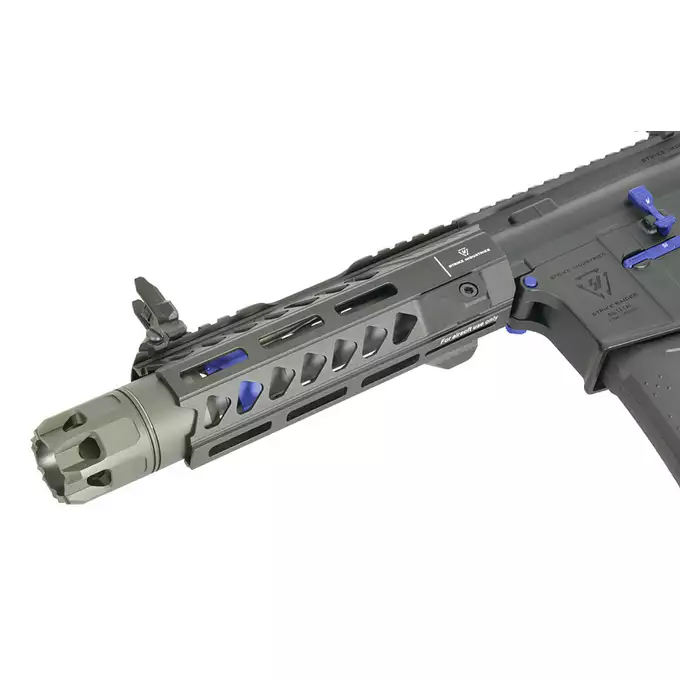 [Zestaw] Replika Karabinka Strike industries 7" Raider Competition CQB, Gen-2 - Blue [EMG] + Ładowarka V3+ do akumulatorów LiPo/LiFe [IPower] + Akumulator Li-Po 1100mAh 11,1V 20C - Deans [IPower]