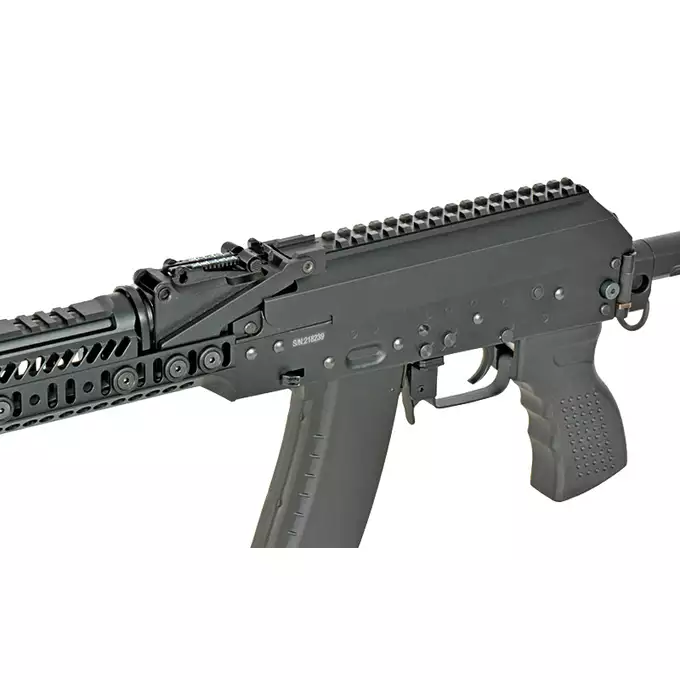 [Zestaw] CM.113A Replika Karabinka Taktycznego AK-74 Eshooter ETU, GEN-2 - Black [CYMA Platinum] + Akumulator Airsoftowy 25C 1400mAh 3S1P 11.1V Lipo T Plug + Kompaktowa ładowarka LIPO B3Pro