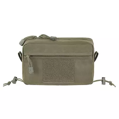 Two-Pocket Utility Pouch with Mounting Panel, Laser Cut - Ranger Green [8FIELDS]