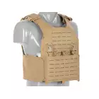 QRF Plate Carrier Laser-Cut Buckle Up with AR15/AK Magazine Pouch - Tan [8FIELDS]