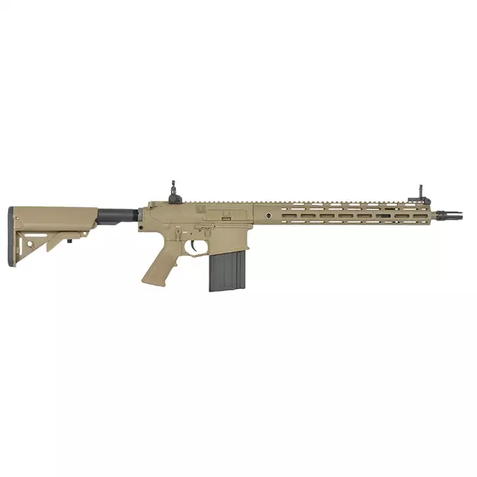 [Zestaw] Replika Airsoftowa EC-903 Edycja Advanced (ulepszony gearbox, programowalny ETU) - Dark Earth [E&amp;C] + Akumulator LI-PO 2200MAH 11,1V 20/40C - T-connector [8FIELDS] + Kompaktowa ładowarka LIPO B3Pro