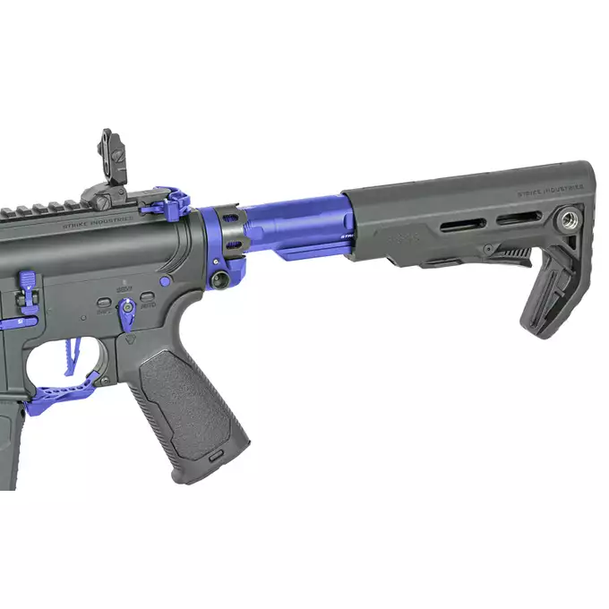 [Zestaw] Replika Karabinka Strike industries 15.5" Raiders Competition Carbine - Blue [EMG] + Ładowarka V3+ do akumulatorów LiPo/LiFe [IPower] + Akumulator Li-Po 1100mAh 11,1V 20C - Deans [IPower]