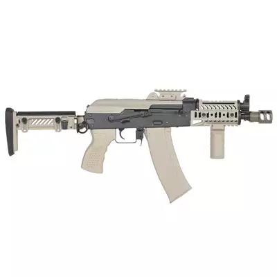 CM.113B AKSU Tactical Rifle Replica with Eshooter ETU, GEN-2 - Tan [CYMA Platinum]