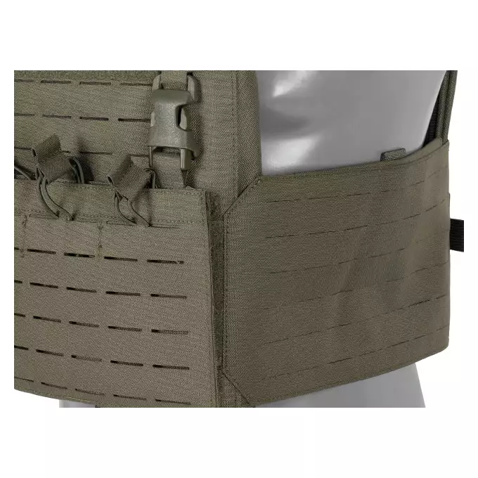 QRF Plate Carrier Laser-Cut Buckle Up with AR15/AK Magazine Pouch - Ranger Green [8FIELDS]