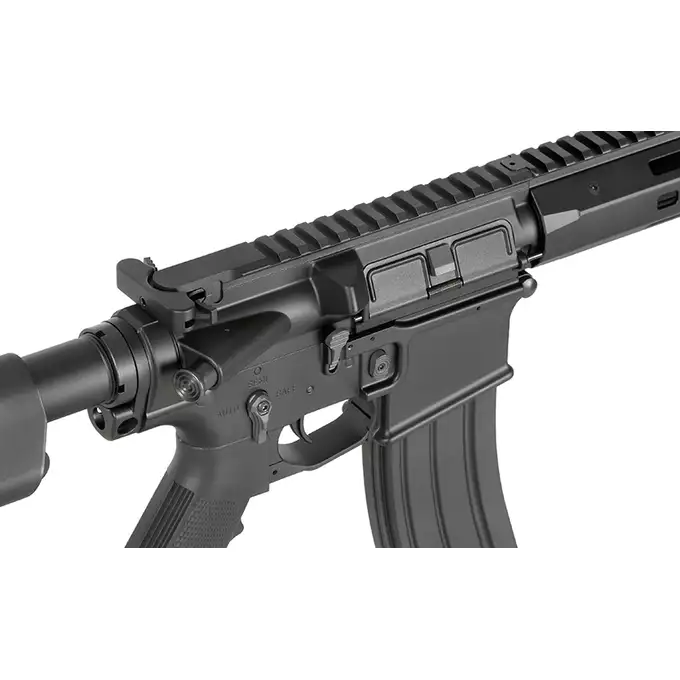 [Zestaw] Replika airsoftowa WE13 DSG 9,5" M4/AR-15, 50 RPS, ETU - Black [WELL PRO] + Ładowarka IP3025 - LiPo/LiFe/NiMH 25W/3A [IPower] + Akumulator airsoftowy 25C 1100mAh 3S1P 11.1V LiPo T-Plug