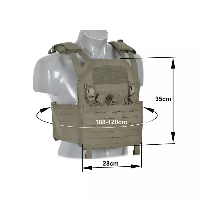 Operator Plate Carrier z ładownicą na magazynki AR15/AK Laser-Cut Buckle Up - Ranger Green [8Fields]