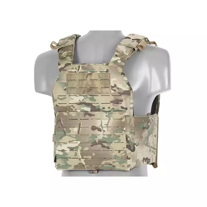 QRF Plate Carrier Laser-Cut Buckle Up with AR15/AK Magazine Pouch - Multicamo [8FIELDS]