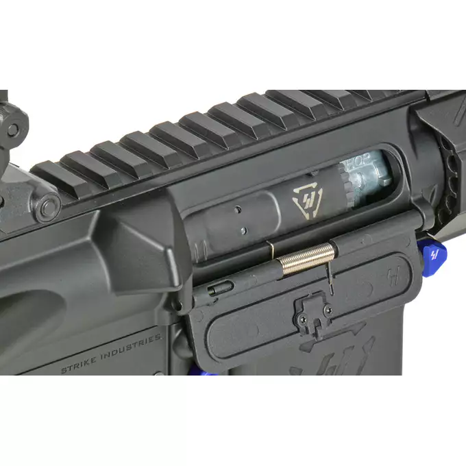 [Zestaw] Replika Karabinka Strike industries 7" Raiders Competition CQB - Blue [EMG] + Ładowarka V3+ do akumulatorów LiPo/LiFe [IPower] + Akumulator Li-Po 1100mAh 11,1V 20C - Deans [IPower]