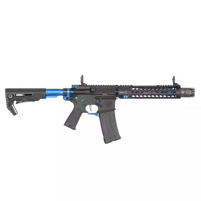 Strike industries 10" Raiders SBR AEG Rifle, GEN-2 - Blue [EMG]