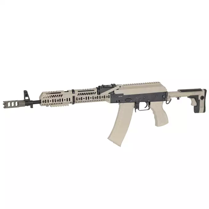 CM.113A AK74 Tactical Rifle Eshooter, GEN-2 - TAN [CYMA Platinum]