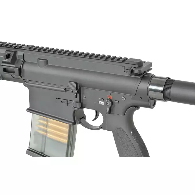 [Zestaw] Replika Airsoftowa EC-203 Edycja Advanced (ulepszony gearbox, programowalny ETU) - Black [E&amp;C] + Ładowarka V3+ do akumulatorów LiPo/LiFe [IPower] + Akumulator Li-Po 1100mAh 11,1V 20C - Deans [IPower]